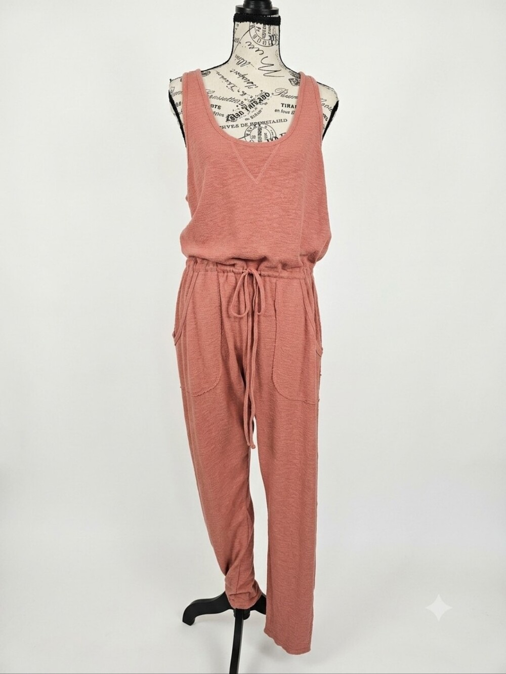 NWT Free People Intimately Slouchy Harem Knit Jumpsuit Mauve